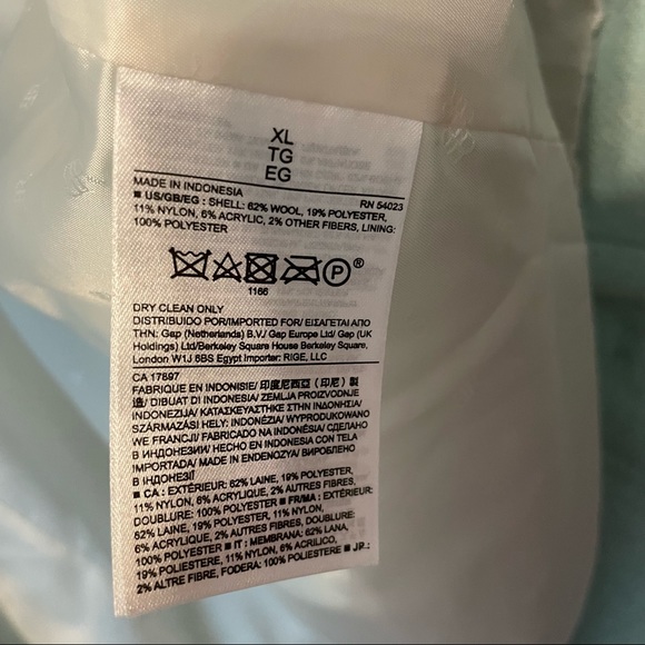 Banana Republic cocoon mint green coat - Picture 15 of 15